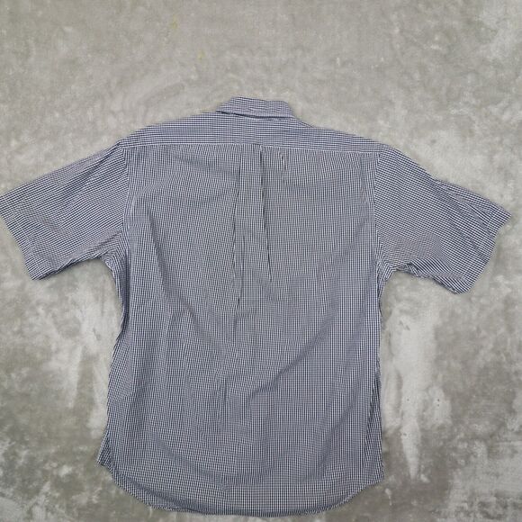 Ralph Lauren‎ Vintage Blake Navy Blue White Check Button Up size Medium - Picture 4 of 7